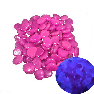 100 vnt./pak. Sodo dekoras Šviečiantys akmenys tamsoje šviečiantys dekoratyviniai akmenukai lauko akvatoriumi apdaila akmenukų uolų akvariumas