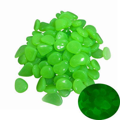 100 vnt./pak. Sodo dekoras Šviečiantys akmenys tamsoje šviečiantys dekoratyviniai akmenukai lauko akvatoriumi apdaila akmenukų uolų akvariumas