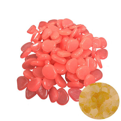 100 vnt./pak. Sodo dekoras Šviečiantys akmenys tamsoje šviečiantys dekoratyviniai akmenukai lauko akvatoriumi apdaila akmenukų uolų akvariumas