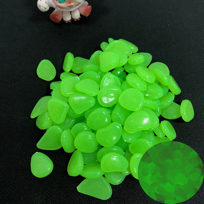 100 vnt./pak. Sodo dekoras Šviečiantys akmenys tamsoje šviečiantys dekoratyviniai akmenukai lauko akvatoriumi apdaila akmenukų uolų akvariumas