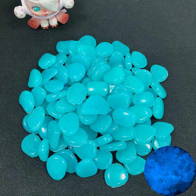 100 ks/balenie záhradných dekorácií, svetelné kamene, svietiace v tme, dekoratívne kamienky, vonkajšie dekorácie akvária, kamienkové kamene