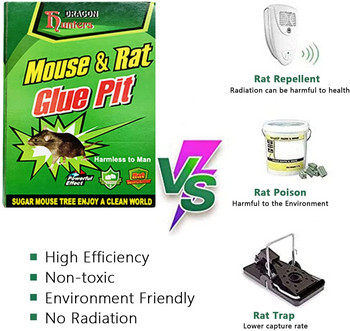 5/10 бр. Mouse Board Sticky Mice Glue Trap Високоефективен гризач Плъхове Bugs Catcher Pest Control Reject Нетоксичен Екологичен