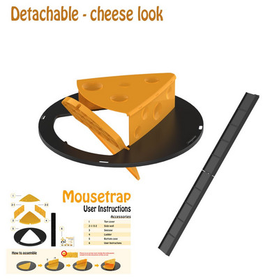 Veiksmingas pelės gaudyklė, daugkartinis išmanusis žiurkių gaudyklė, automatinis atstatymas Apverskite ir slyskite humaniškas lauke skirtas žiurkių žudikas su kibiru
