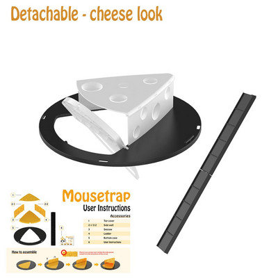 Veiksmingas pelės gaudyklė, daugkartinis išmanusis žiurkių gaudyklė, automatinis atstatymas Apverskite ir slyskite humaniškas lauke skirtas žiurkių žudikas su kibiru