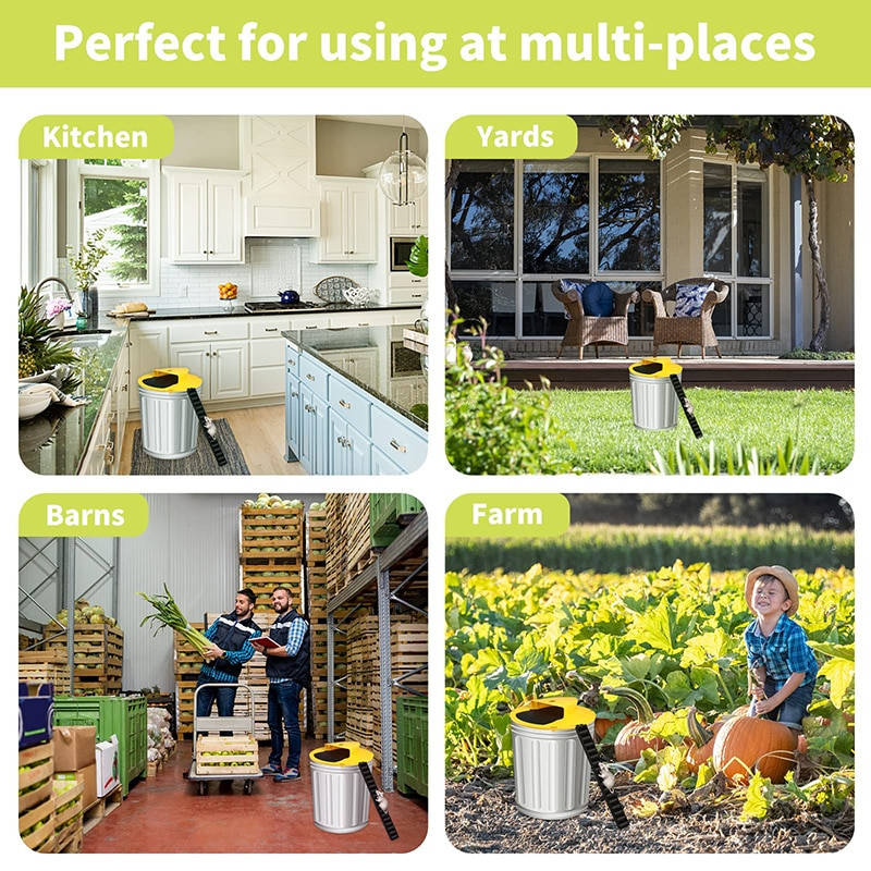 Veiksmingas pelės gaudyklė, daugkartinis išmanusis žiurkių gaudyklė, automatinis atstatymas Apverskite ir slyskite humaniškas lauke skirtas žiurkių žudikas su kibiru