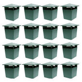 16 части бирени капани за охлюви Екологични за улавяне на охлюви Snails Catcher, безопасни за деца и домашни любимци