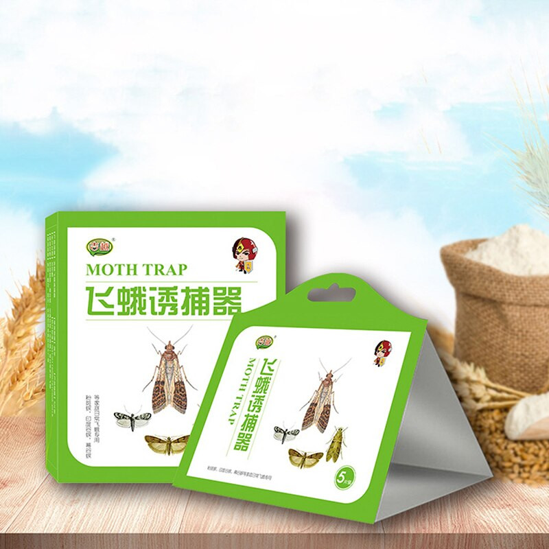 5 бр. килер за храна, капан за молци, феромонна паста, убиец на лепкаво лепило, капан за вредители, отхвърлящ мухи, насекоми, семейна фабрика, ресторант, употреба