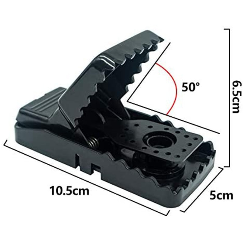6PC Капани за мишки за многократна употреба Капани за мишки за закрито и открито, които убиват незабавно Бързо ефективен, силно чувствителен улов на гризачи