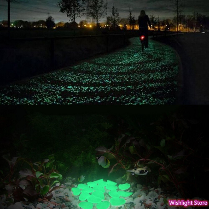 50 vnt švyti tamsoje sode akmenukai šviečiantys akmenys uolos takams sodo takas terasa veja sodo kiemo dekoras Šviečiantys akmenys