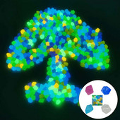 Šviečiantys akmenys lauke šviečia tamsoje sode Akmenukai Akvariumo Apdailos Akvariumo Akvariumo Apželdinimas Šviečiantys akmenukai