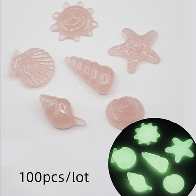 Dlažobné kocky dekorácia v tvare lastúry v tvare hviezdice akvárium s akváriom farebné v tmavej záhrade svietiaci kameň žiara