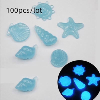 Rezervor conca grădină piatră luminoasă în întuneric pietruită decorare strălucire rezervor de pește Pietricele stele de mare Cochilie decorativă