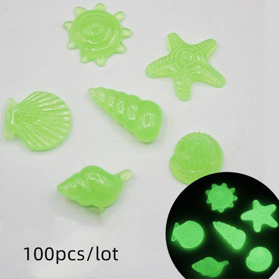 Rezervor conca grădină piatră luminoasă în întuneric pietruită decorare strălucire rezervor de pește Pietricele stele de mare Cochilie decorativă