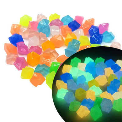 300 vnt sodo šviečiantis akmuo žvirgždas švyti tamsoje sode švyti akmenys uolos takams sodo takas terasos vejos dekoras