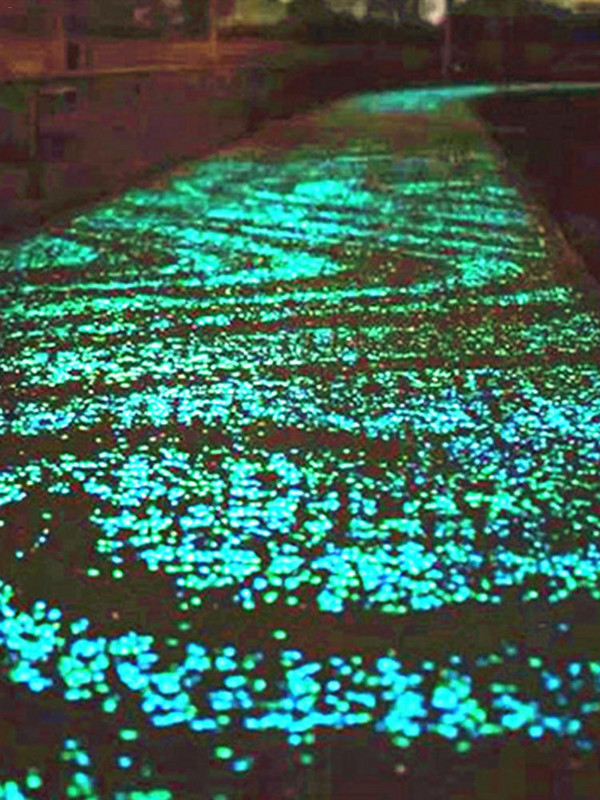 100 vnt sodo akmenukai šviečiantys akmenys uolos sodo kiemo dekoras Šviečiantys akmenys akvatorijos akmenys akvariumo akmenukai mėlynai žalia