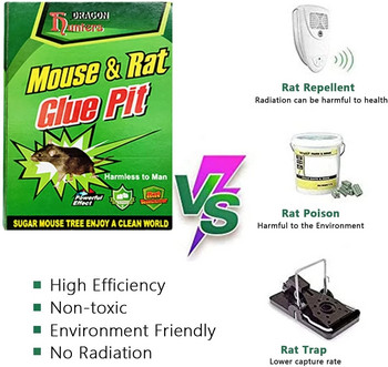 3-25 бр. Mouse Board Sticky Mice Glue Trap Високоефективен гризач Плъхове Bugs Catcher Pest Control Reject Нетоксичен Екологичен