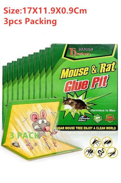 3-25 бр. Mouse Board Sticky Mice Glue Trap Високоефективен гризач Плъхове Bugs Catcher Pest Control Reject Нетоксичен Екологичен