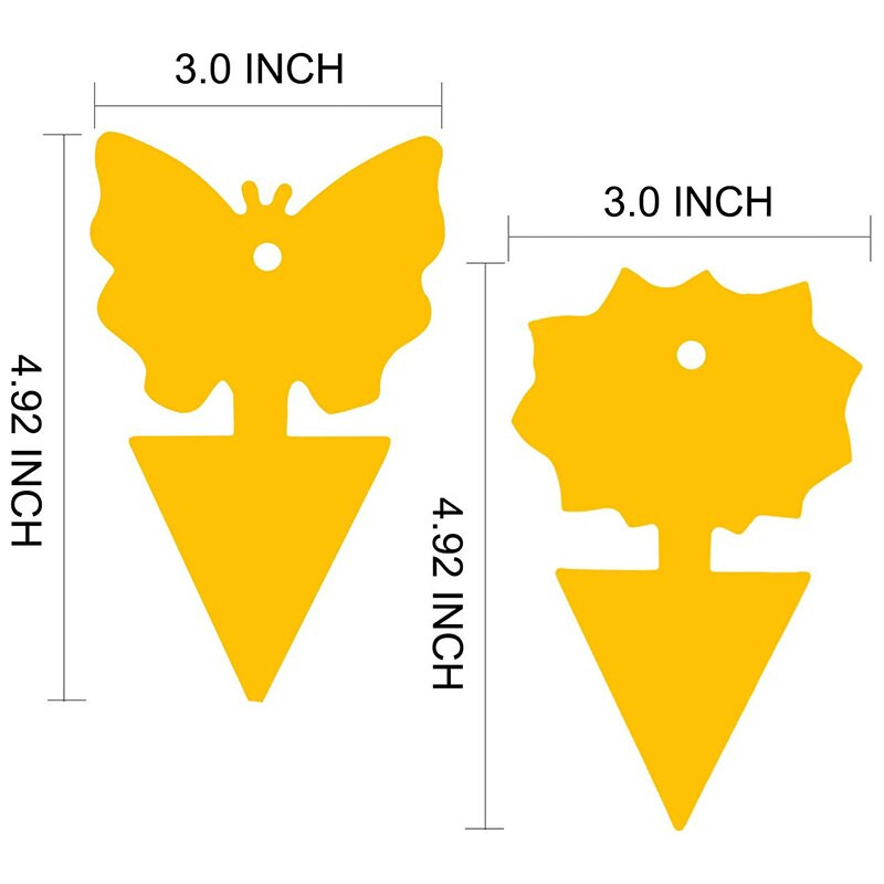 96 bucăți capcane lipicioase pentru muștele din fructe, capcane pentru insecte pentru plante, bucătărie în interior și exterior, protejează planta