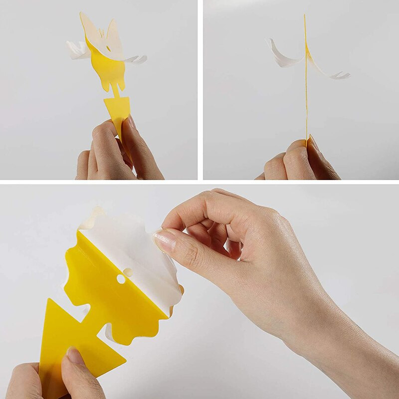 96 bucăți capcane lipicioase pentru muștele din fructe, capcane pentru insecte pentru plante, bucătărie în interior și exterior, protejează planta