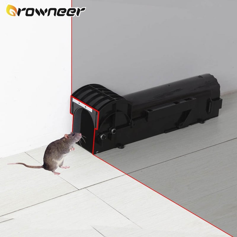 Inteligentná samosvorná pasca na myši, bezpečná, pevná, priehľadná, domáca lapač myší, plastová, opakovane použiteľná, humánna, vnútorná, vonkajšia, pasca na potkany
