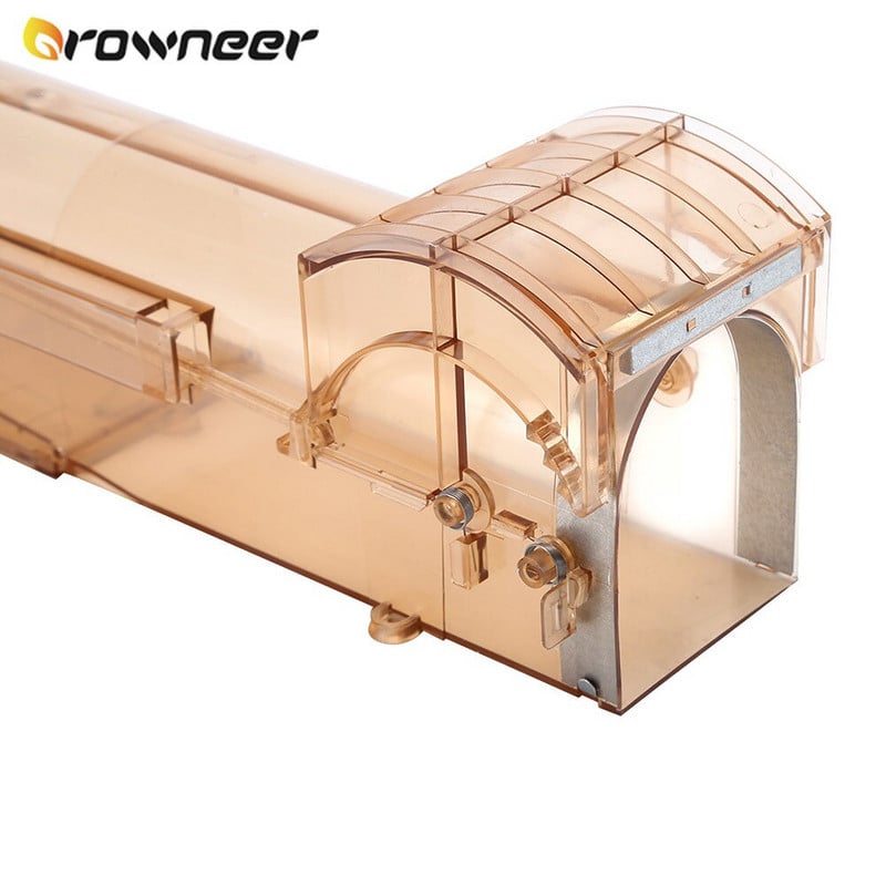 Inteligentná samosvorná pasca na myši, bezpečná, pevná, priehľadná, domáca lapač myší, plastová, opakovane použiteľná, humánna, vnútorná, vonkajšia, pasca na potkany