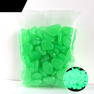 100/200/300vnt Lauko kiemas Šviečiantys akmenys Natūralūs kristalai Uolos Sodo akmenukai Tamsoje švyti Akvariumo apdaila Nauja