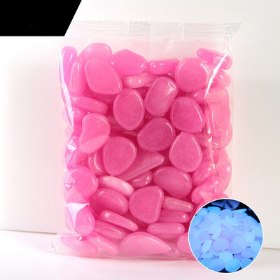 100/200/300vnt Lauko kiemas Šviečiantys akmenys Natūralūs kristalai Uolos Sodo akmenukai Tamsoje švyti Akvariumo apdaila Nauja