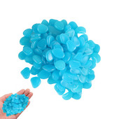 200vnt žėrintys akmenukai Kraštovaizdžio uolos žvyro dekoracijos Kraštovaizdžio uolos Kiemo dekoras švyti tamsoje uolos akmenukai švyti