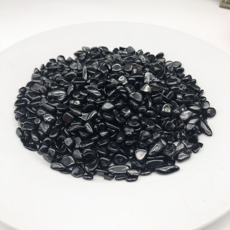 200g prírodný minerálny kameň obsidián štrk kryštály veľkoobchodné odmagnetizovanie DIY bytové dekorácie dekor