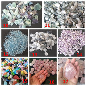 500g chipsuri colorate prăbușite cu cristal de cuarț zdrobit Piatră lustruită Macadam Pietriș pietre prețioase DIY Acvariu de pește pentru acvariu Decor