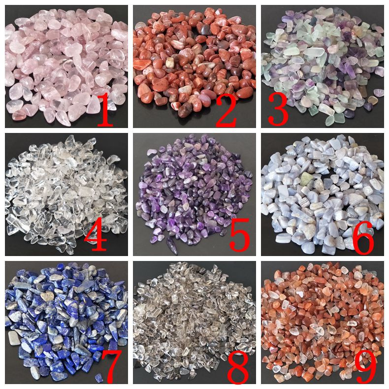 500g chipsuri colorate prăbușite cu cristal de cuarț zdrobit Piatră lustruită Macadam Pietriș pietre prețioase DIY Acvariu de pește pentru acvariu Decor