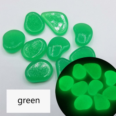 100 vnt tamsoje šviečiančių akmenukų sodo puošmena Šviečiantis akmuo Sodas Akvariumas Akvariumas Vejos kiemo kraštovaizdis Šviečiantis akmuo