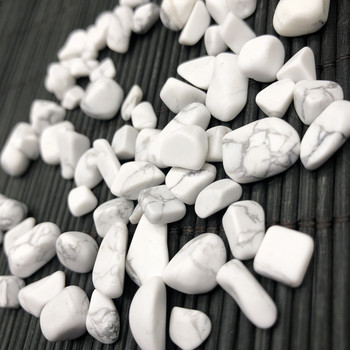 200g Φυσικό Χαλίκι Crystal White Howlite Διακόσμηση σπιτιού Ακανόνιστο Ενυδρείο Θεραπευτικό Ενεργειακό Βράχο Ορυκτό