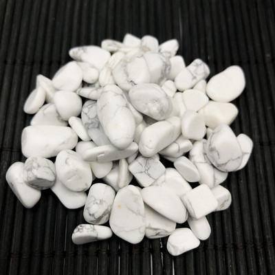 200g prírodný štrk krištáľovo biely howlit bytová dekorácia nepravidelne akvárium liečivá energetická hornina minerál