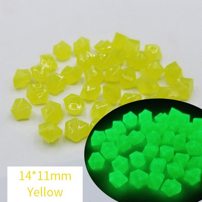 Tamsoje šviečiantys spalvingi akmenys Dekoratyvinis akvatorijos papuošimas Vazoninių augalų dekoras Tako kiemo lauko papuošalams