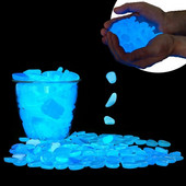 100 vnt./stal. Šviečiantys akmenukai uolos tamsoje šviečiantys sodo papuošalai akmuo takams sodo takas terasa veja kiemo dekoras