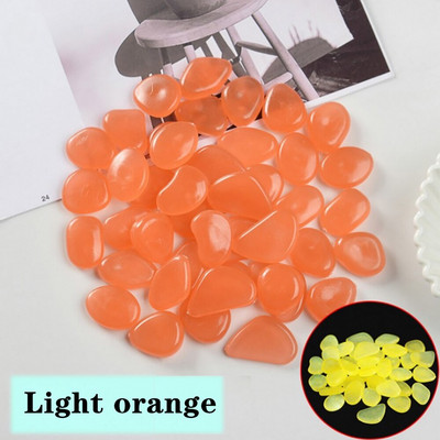 100 vnt./stal. Šviečiantys akmenukai uolos tamsoje šviečiantys sodo papuošalai akmuo takams sodo takas terasa veja kiemo dekoras