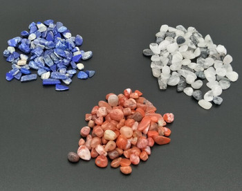 600g цветен лечебен камък, чакъл, скала, кварцов минерален екземпляр, паднали чипове, натрошени с неправилна форма за декорация на дома