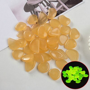 100 buc Pietre strălucitoare în întuneric Pietre strălucitoare Pietre luminoase pentru pasarela în aer liber Grădină de casă Decor curte rezervor de pește Pietriș