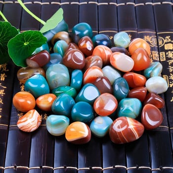 500 g Agate Cobblestone Garden Creative Lovely 2019ΝΕΟ Ζεστής ποιότητας βροχής πέτρα Φυσικά βότσαλα Προμήθειες κήπου DIY Διακοσμητική χειροτεχνία