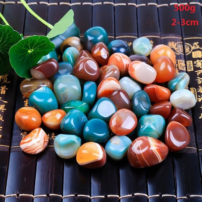 500 g Agato akmenimis grįstas sodas Creative Lovely, 2019 NAUJAS Karštas kokybiškas lietaus akmuo Natūralūs akmenukai Sodo reikmenys „Pasidaryk pats“ papuošalai