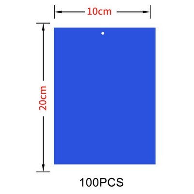30-100 vnt. Stiprių musių gaudyklių, vabzdžių lipnios lentos, dvipusės gaudančios amarus nuo kenkėjų kontrolės Whitefly Thrip Leafminer klijų lipdukas