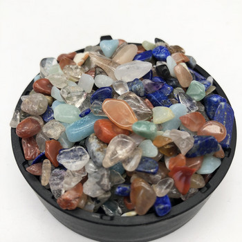 200g естествен кварцов смесен камък бял кристал лапис лазули Lrправилна форма камък рейки лечебна декорация на дома