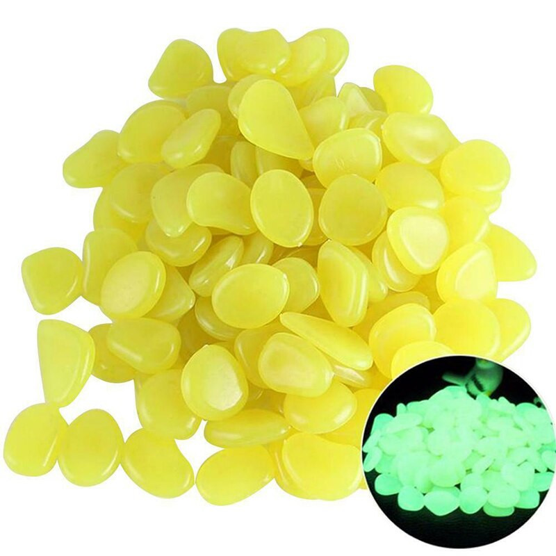 500 ks svietiace kamene záhradné svietiace v tme kamene skaly záhradná cesta kamienky skala akvárium dekorácia záhradné ozdoby