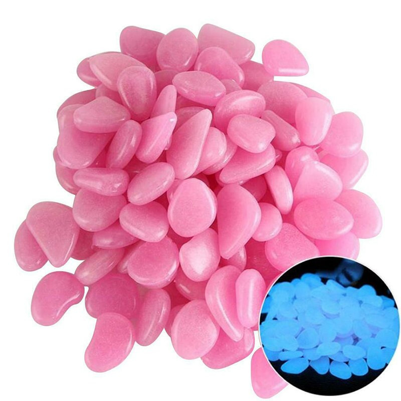 500 ks svietiace kamene záhradné svietiace v tme kamene skaly záhradná cesta kamienky skala akvárium dekorácia záhradné ozdoby