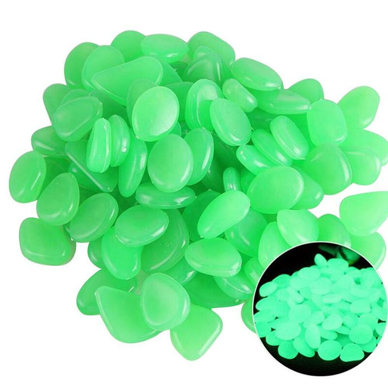 500 ks svietiace kamene záhradné svietiace v tme kamene skaly záhradná cesta kamienky skala akvárium dekorácia záhradné ozdoby