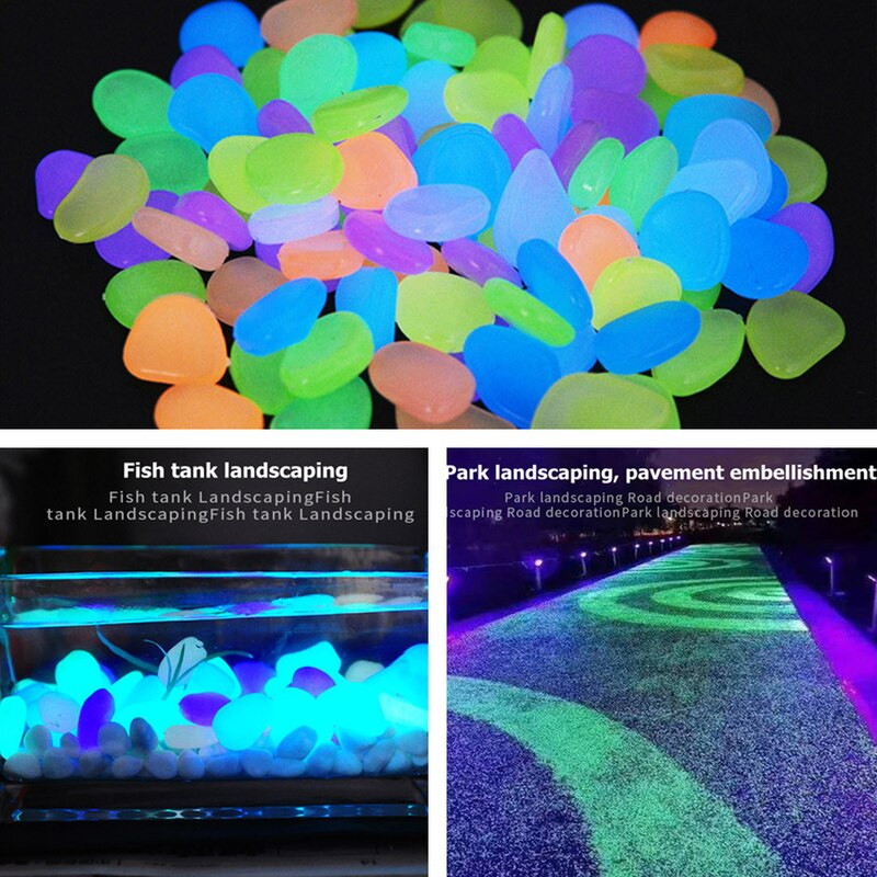 Záhradná dekorácia Svetelné kamene svietiace v tme Dekoratívne kamienky Vonkajšia dekorácia akvária Kamienkové kamene Dekorácia dvora do akvária