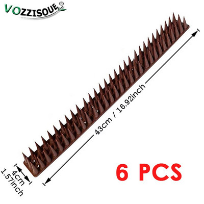 Vânzare fierbinte 5,1 m sau 10,3 m din plastic anti-păsări țepi împotriva păsărilor grădină decor în aer liber sperie pisica anti porumbei respingător animale