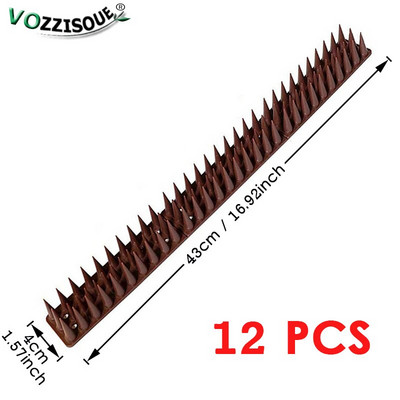 Vânzare fierbinte 5,1 m sau 10,3 m din plastic anti-păsări țepi împotriva păsărilor grădină decor în aer liber sperie pisica anti porumbei respingător animale