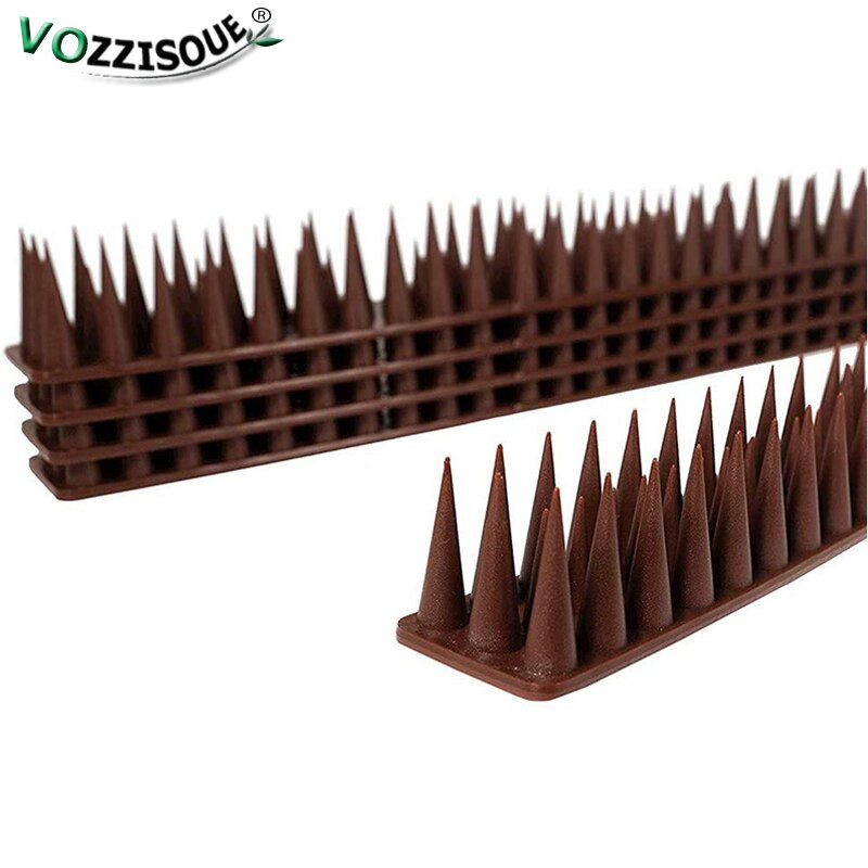 Vânzare fierbinte 5,1 m sau 10,3 m din plastic anti-păsări țepi împotriva păsărilor grădină decor în aer liber sperie pisica anti porumbei respingător animale